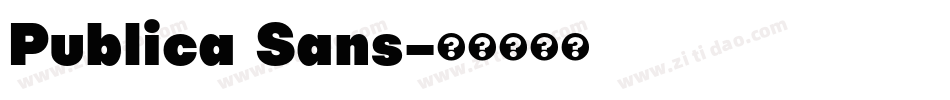 Publica Sans字体转换